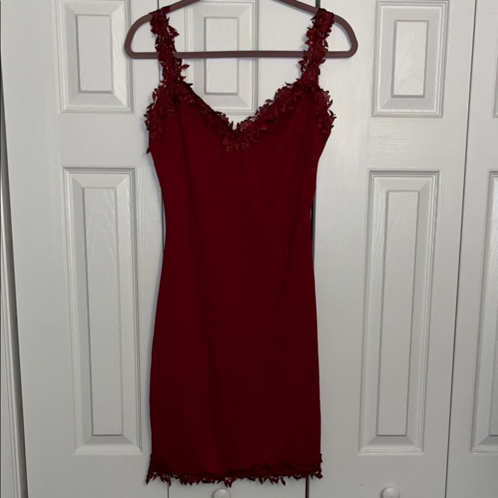 Elegant Red Mini Dress